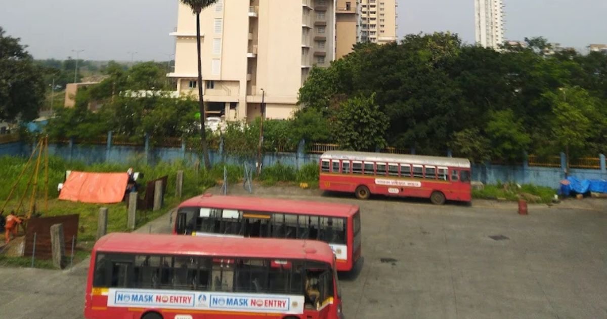 ghansoli bus depto is visible in this image