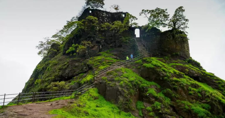 karnala fort panvel navi mumbai is visible in this image