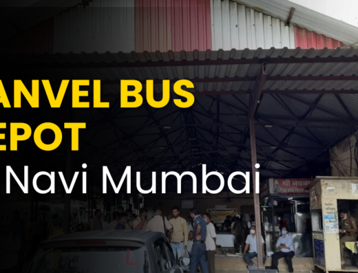 panvel bus depot in navi mumbai is visible in this image