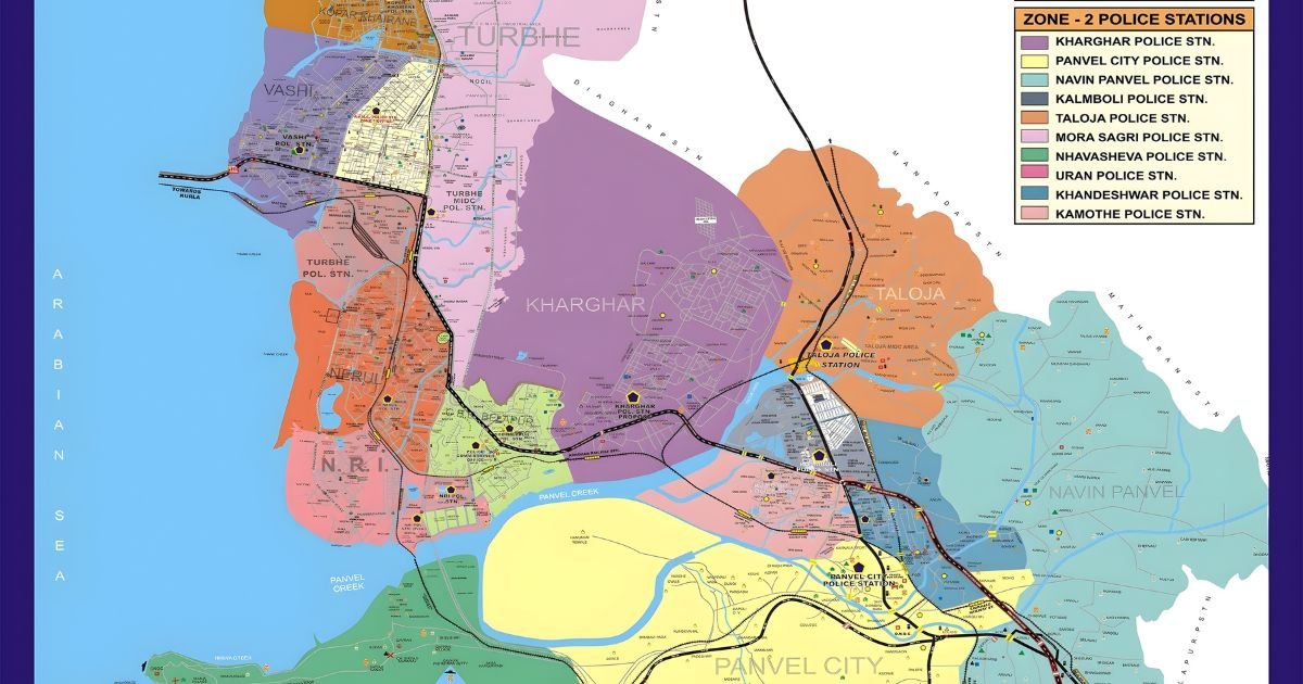 police station kharghar map is visible in this image