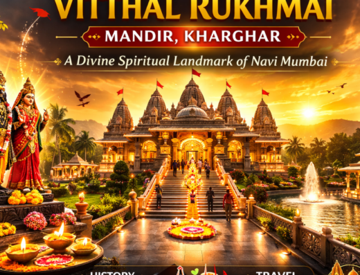 vitthal rakhumai temple kharghar is visible in this image