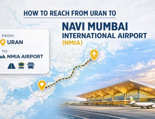 How to Reach From Uran to Navi Mumbai Airport is visible in this image