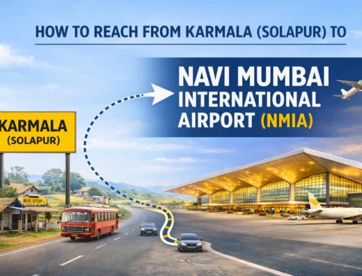 How to Reach From Karmala Solapur  to Navi Mumbai International Airport NMIA