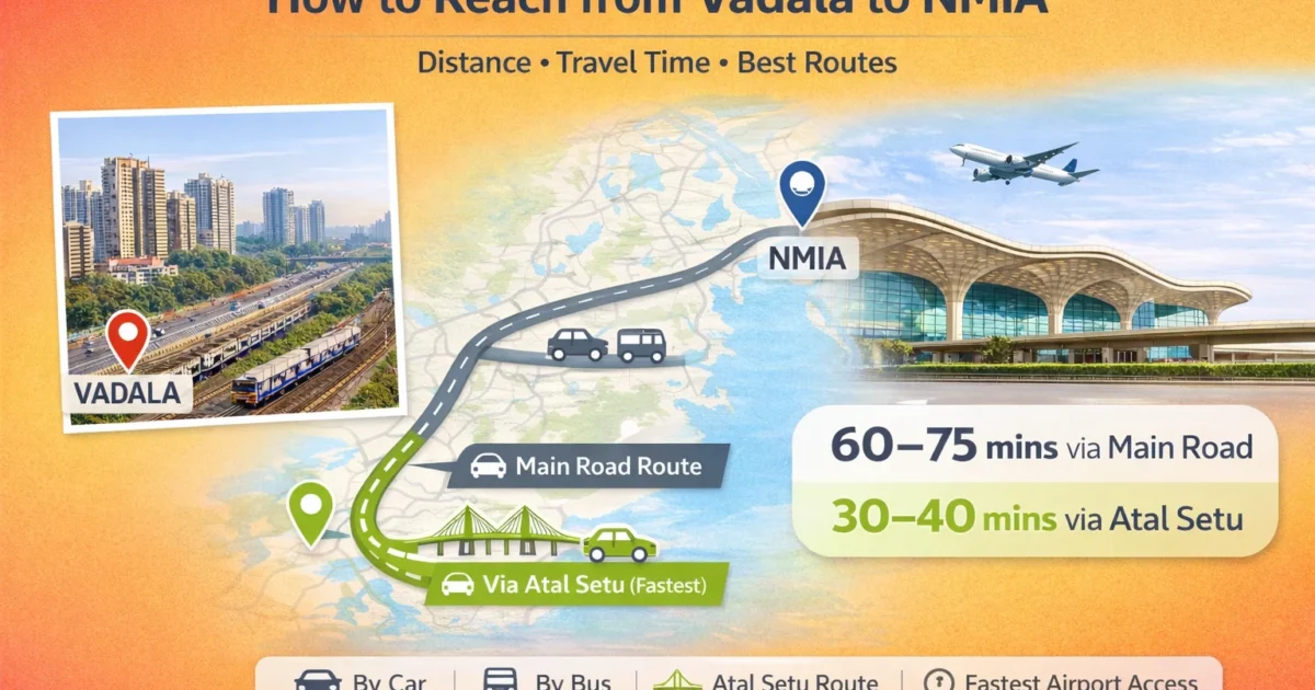 How to Reach From Wadala to Navi Mumbai International Airport (NMIA)