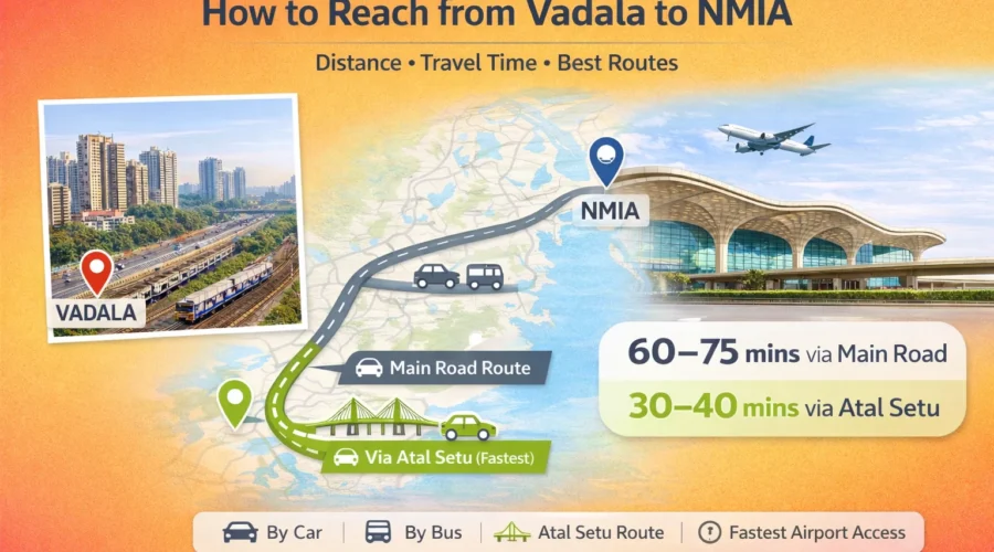 How to Reach From Wadala to Navi Mumbai International Airport (NMIA)