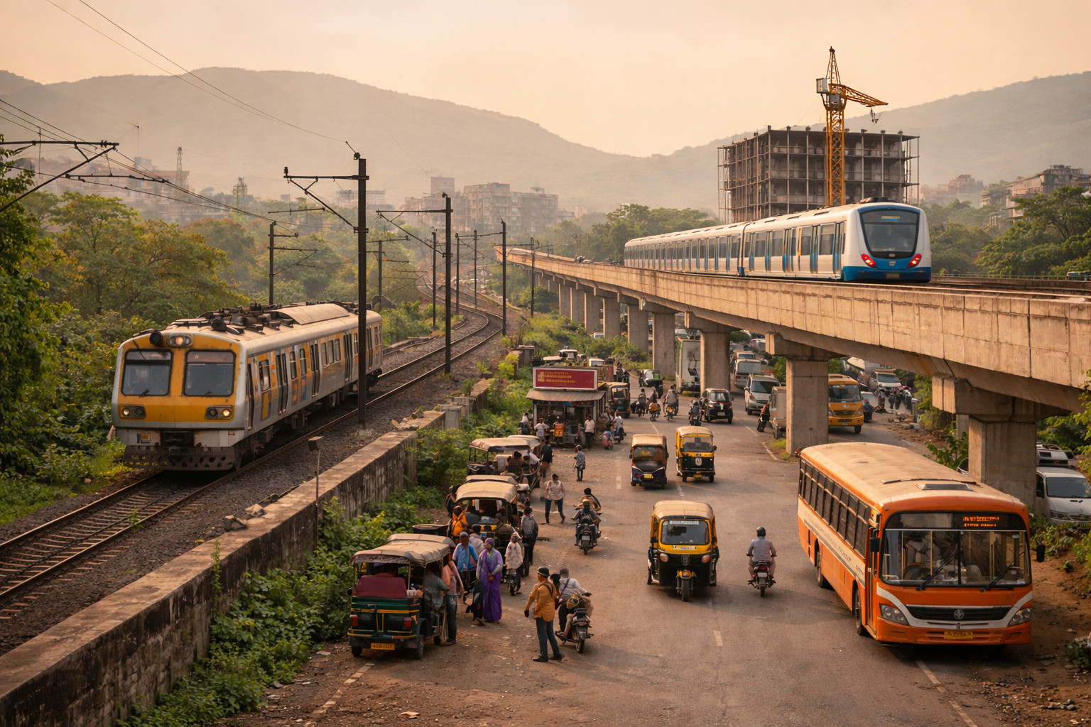owe gaon kharghar is visible in this image