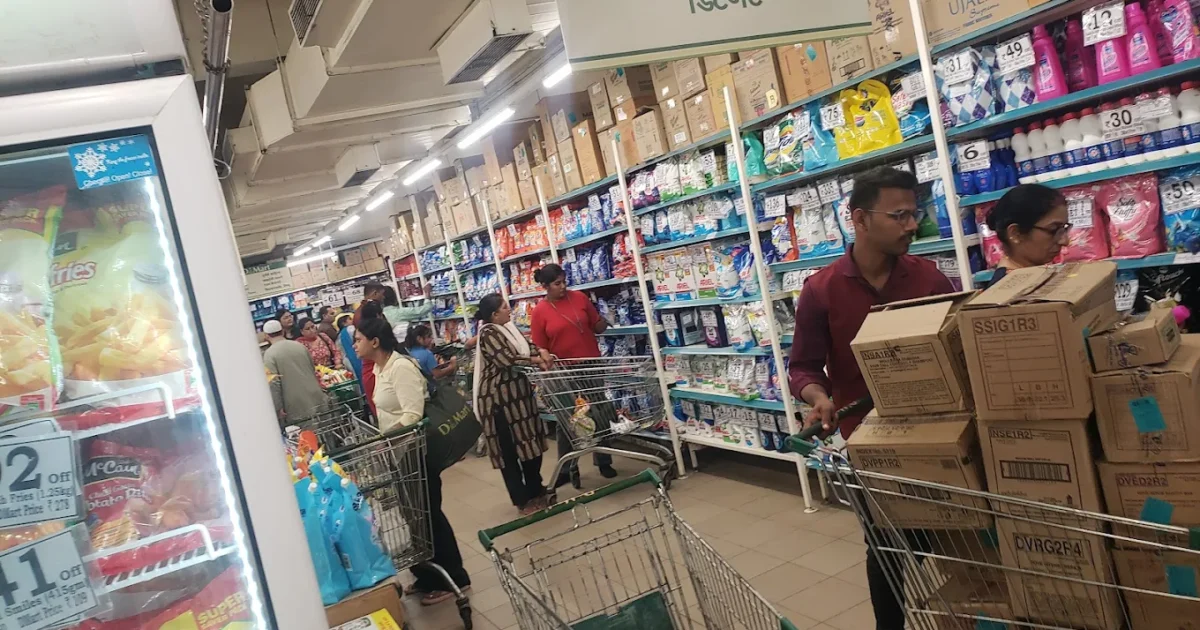 Dmart kharghar detergents section