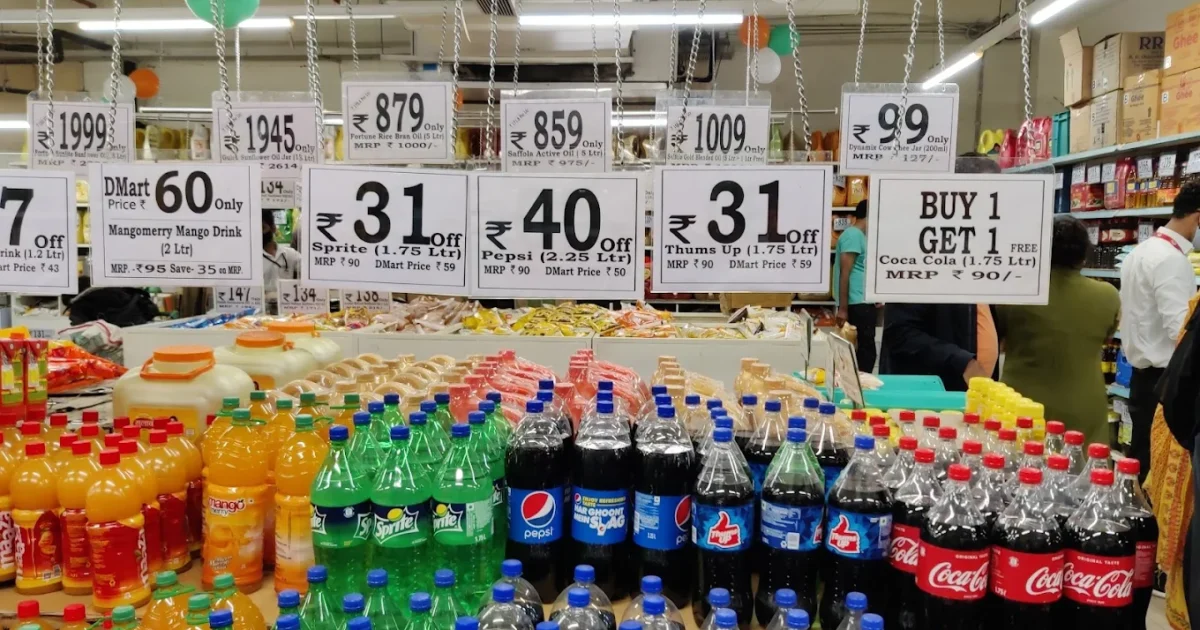 Dmart kharghar soft drink