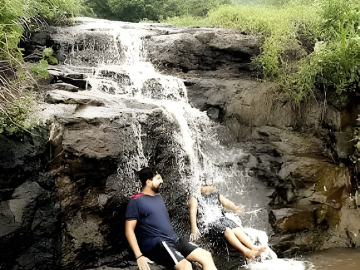 Driving Range Waterfall Kharghar is visible in this image