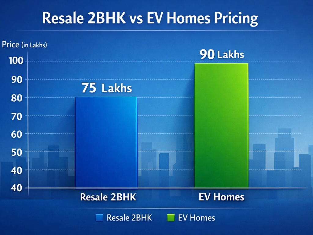 E V Homes Price vs Size is visible in this image