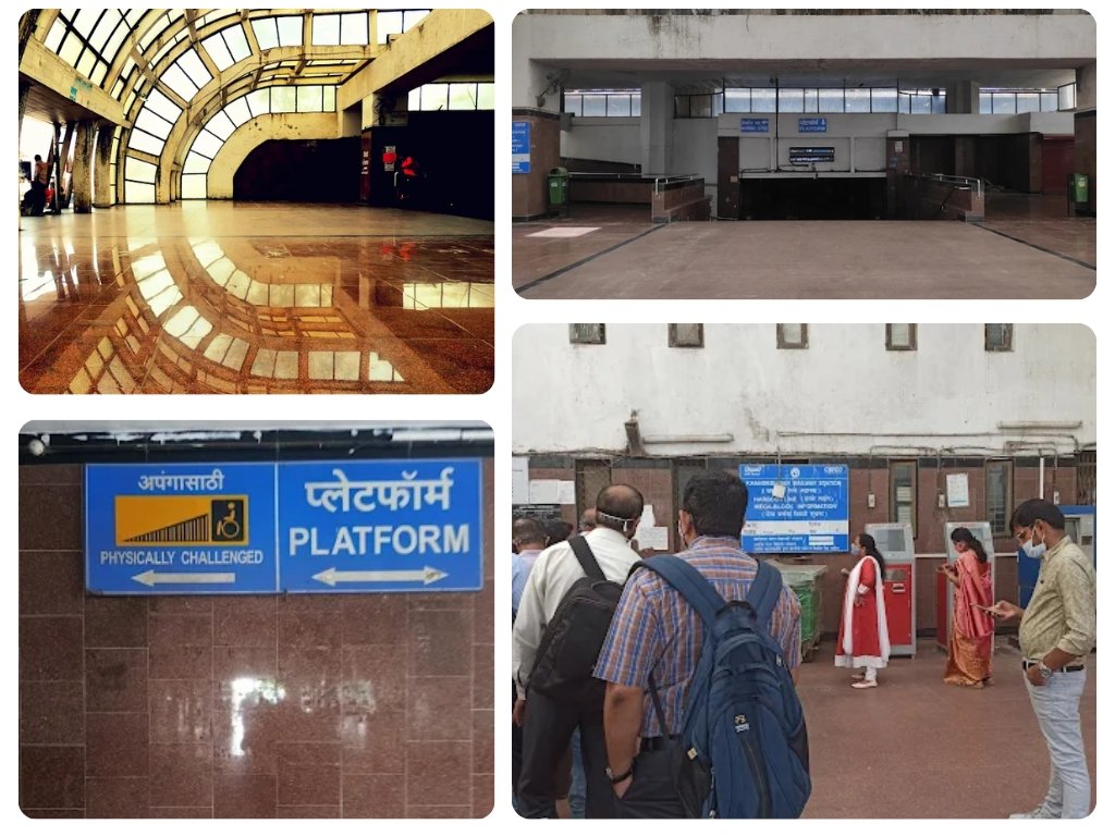 khandeshwar railway stetion is visible in this image