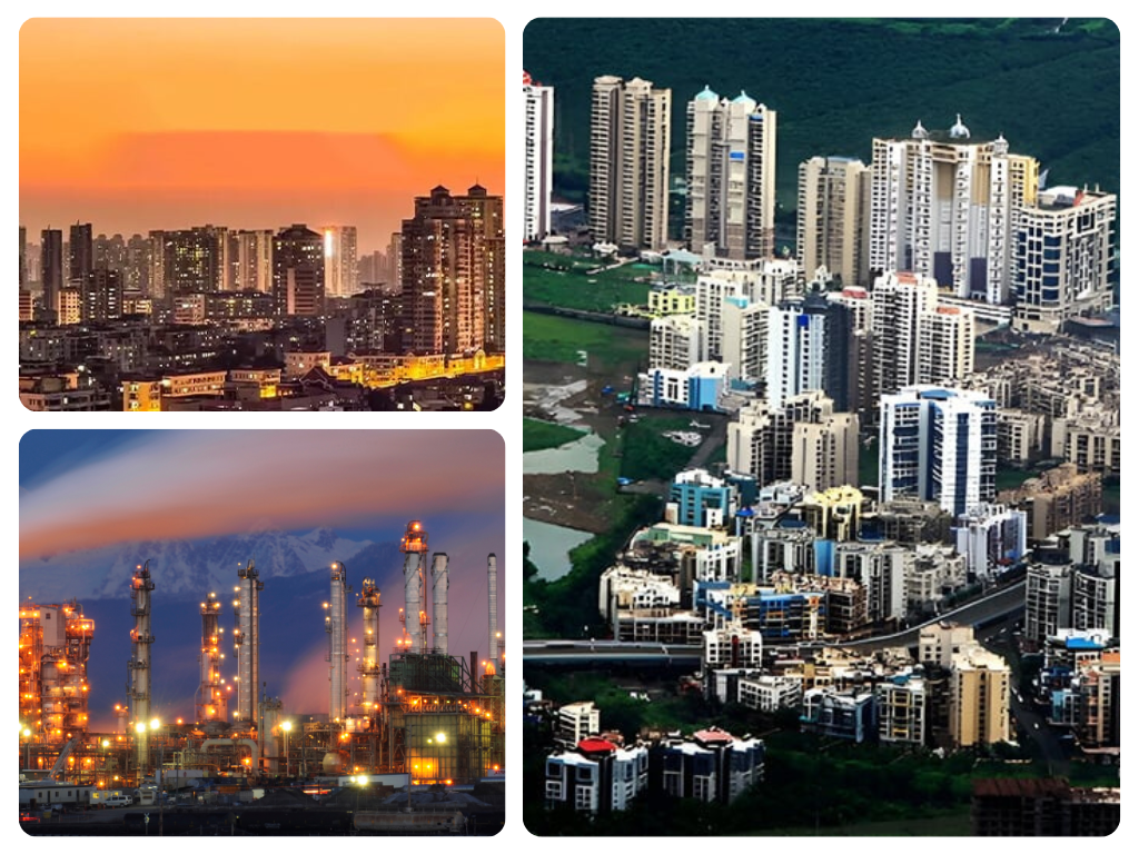 owe gaon kharghar is visible in this image