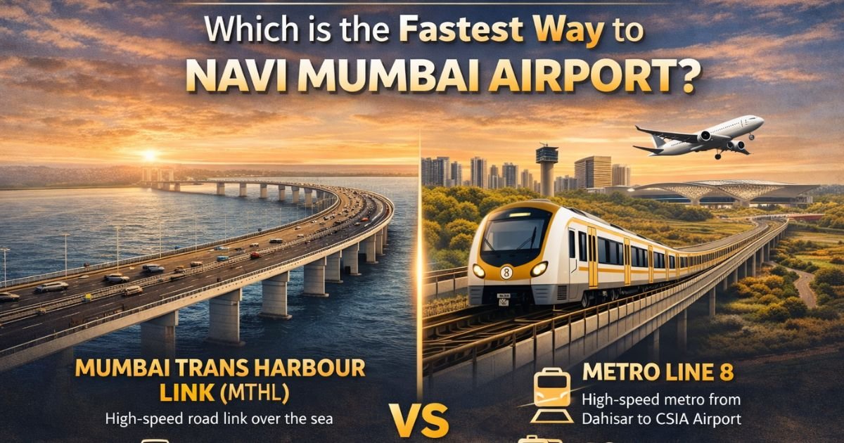 MTHL or Metro Line 8: Which is the Fastest Way to Navi Mumbai Airport?