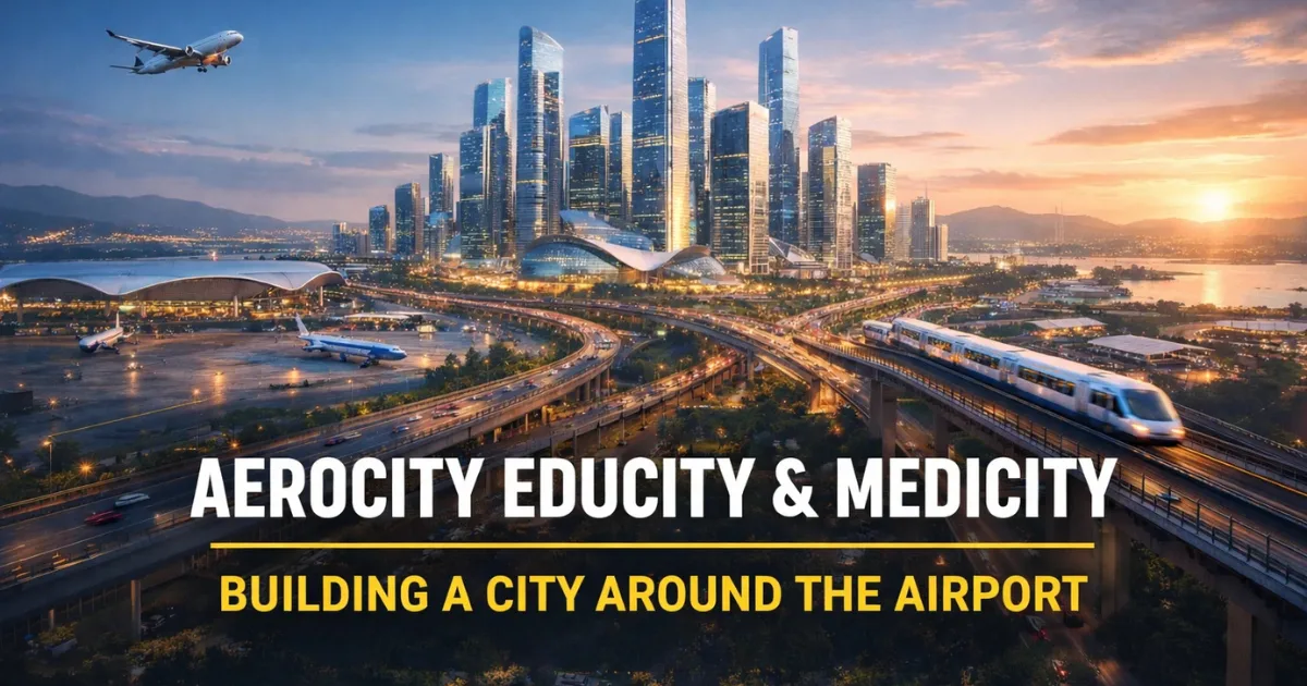 Navi Mumbai Aerocity & Allied Hubs (Educity, Medicity): The Airport City Master Plan