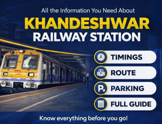 khandeshwar railway stetion is visible in this image