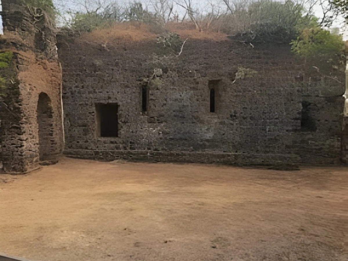 Dronagiri Fort uran is visible in this image