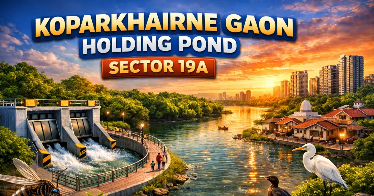 Kopar Khairane Lake | Koparkhairane Gaon Holding Pond Sector 19A