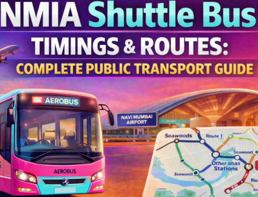 NMIA Shuttle Bus Timing & Routes is visible in this image