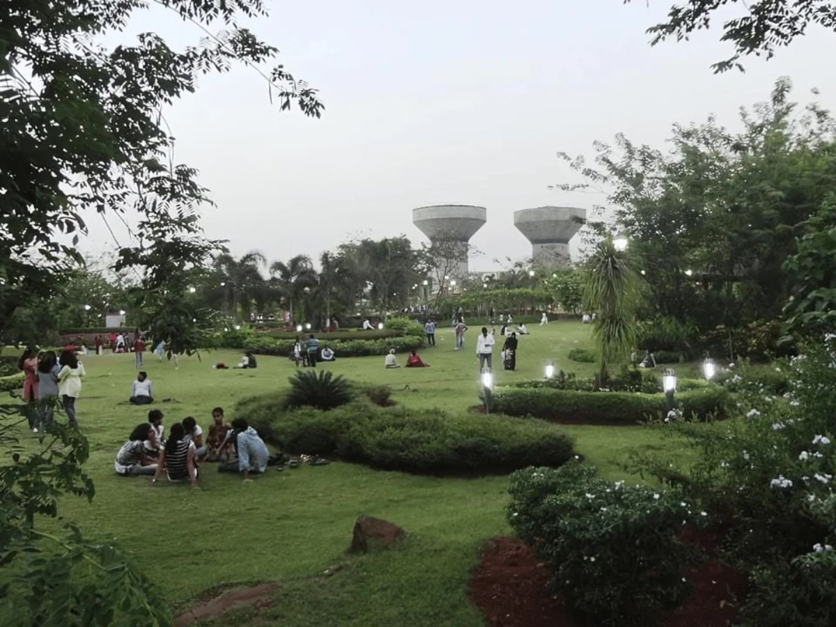 Visitor are enjoying Rock Garden Nerul