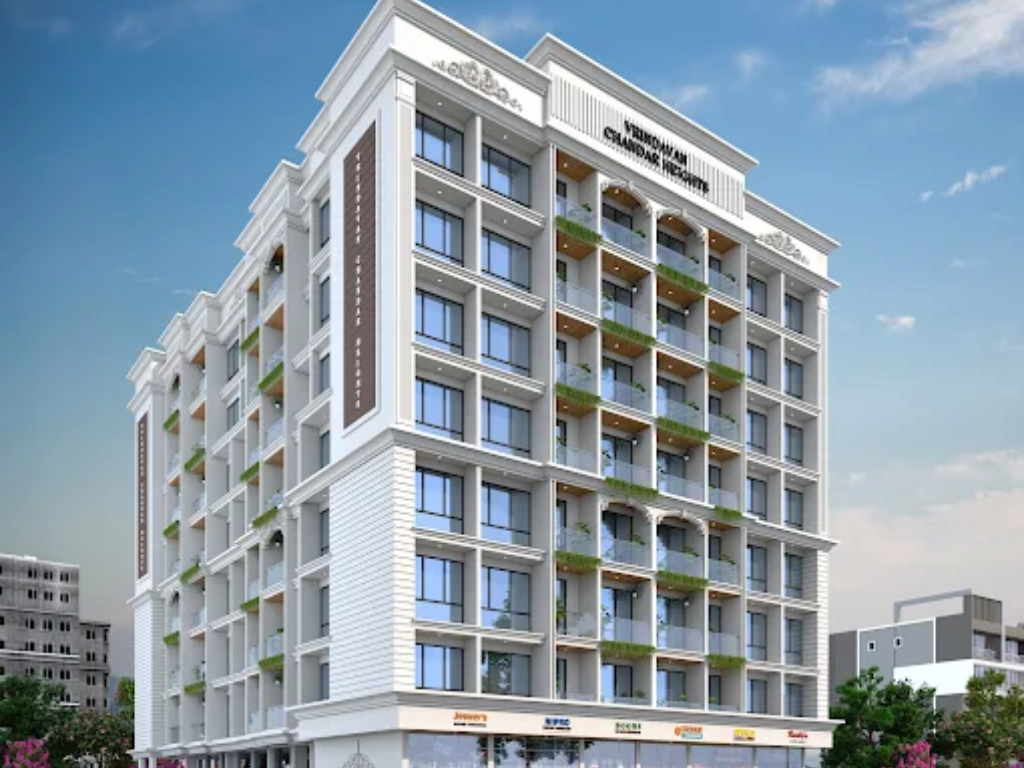 Vrindavan Developers Pushpak Nagar is visible in this image