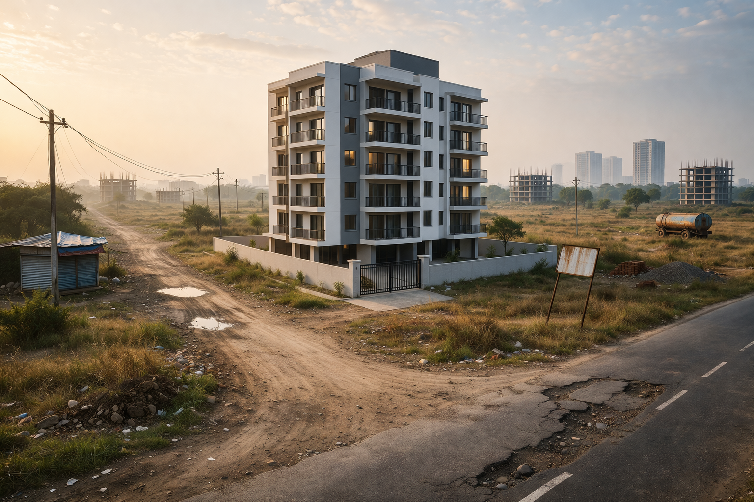 Infrastructure development in Panvel including highways and residential projects supporting property growth