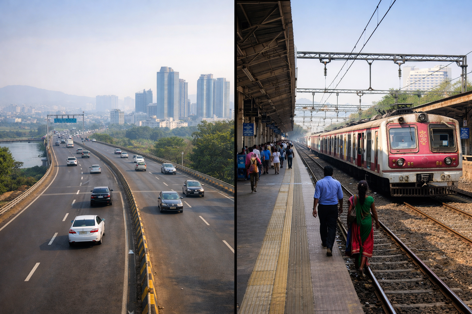 Family enjoying open parks and green spaces in Nerul showing better outdoor environment for children