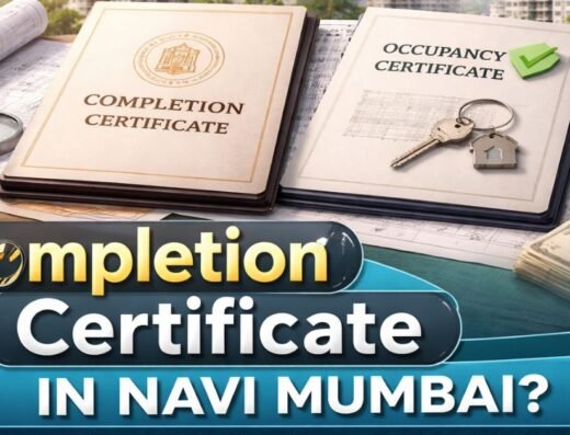 Completion Certificate in Navi Mumbai Thumbnail is visible in this image.