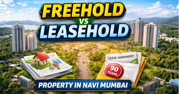 Freehold vs Leasehold thumbnail is visible in this image.