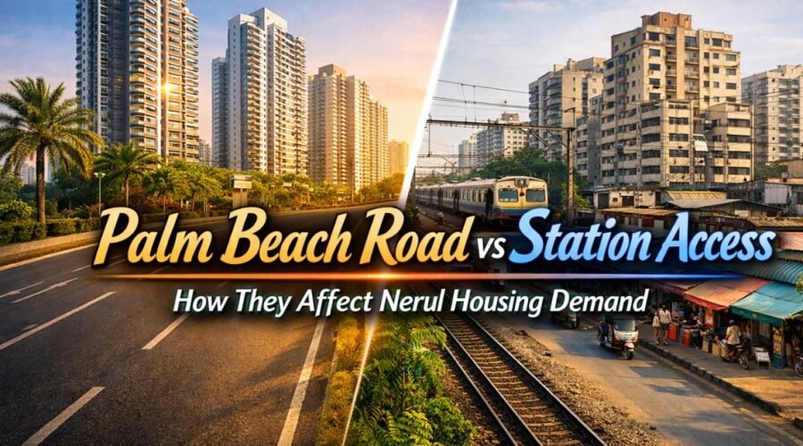 How Palm Beach Road and Station Access Affect Nerul Housing Demand
