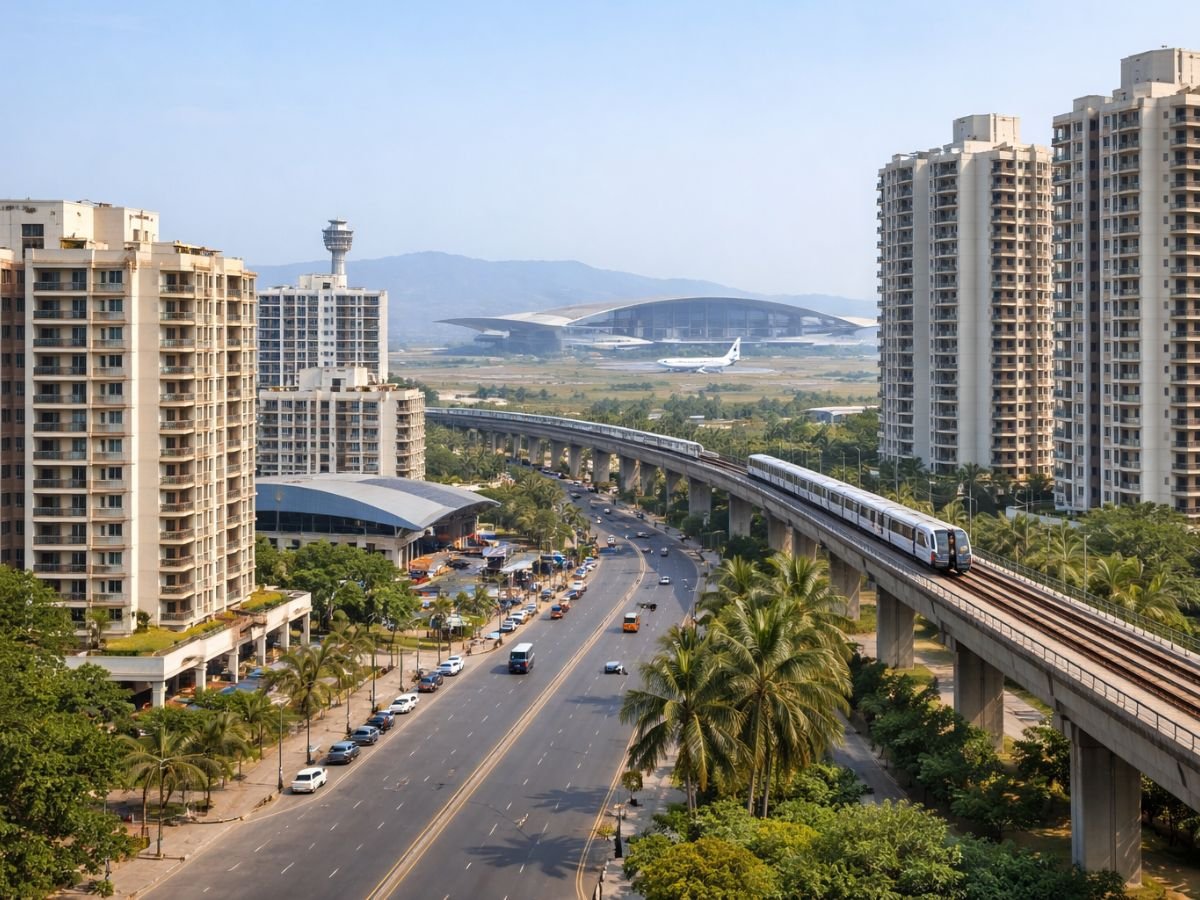 How much does the airport really change Ulwe property demand is visible in this image.