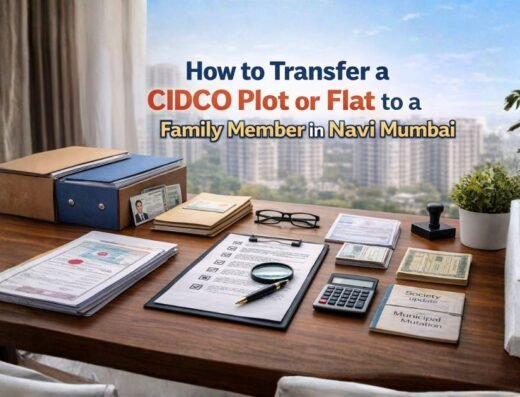 How to Transfer a CIDCO Plot or Flat to a Family Member in Navi Mumbai is viaible in this image
