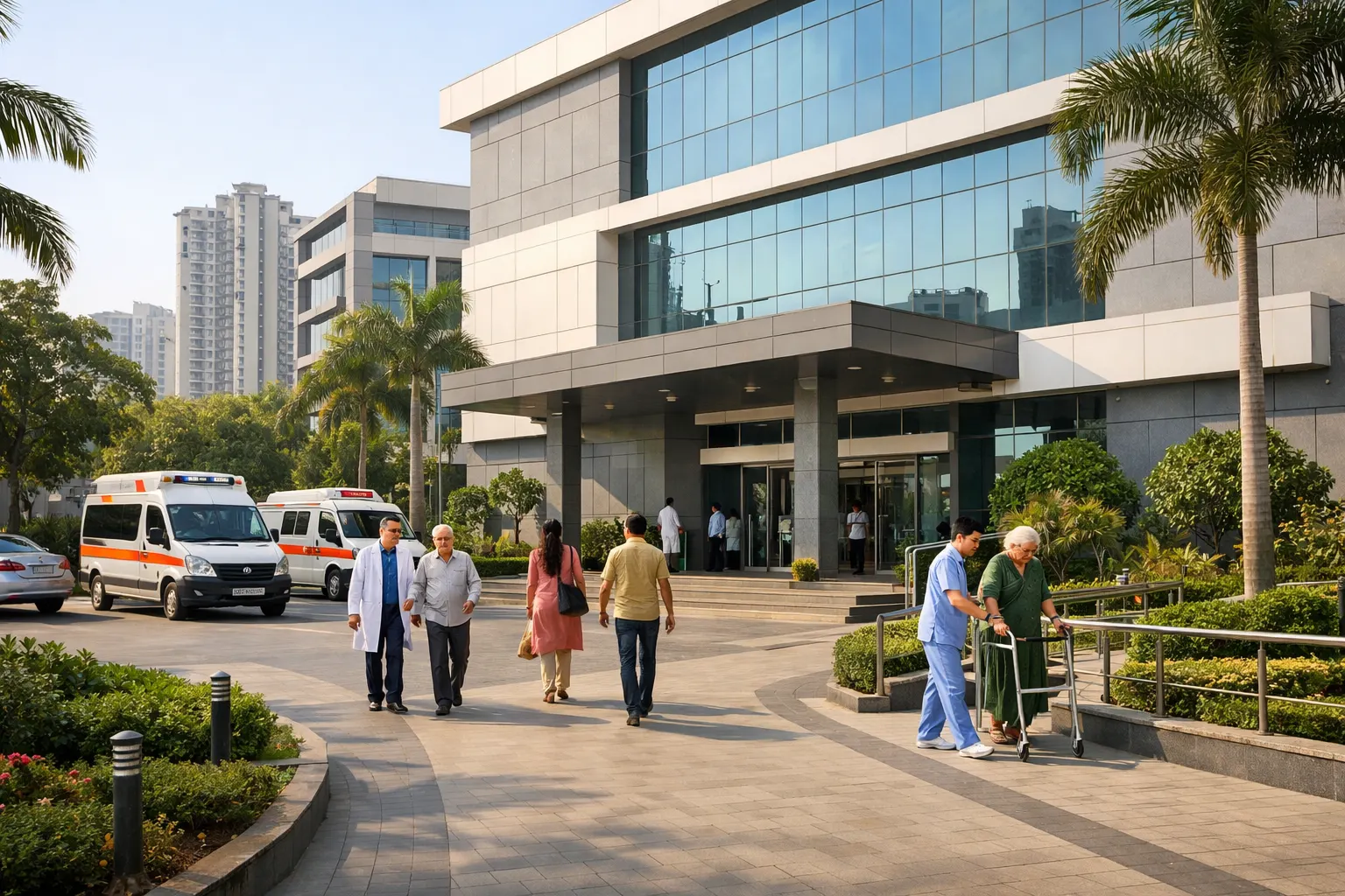 Family lifestyle in Nerul with schools parks and residential buildings