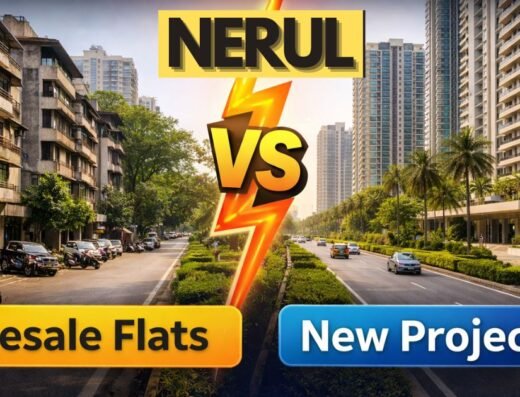 New Projects vs Resale Flats in Nerul is visible in this image.