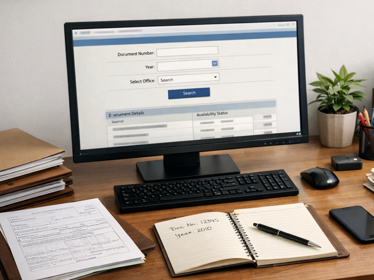 Online Way to Get the Sale Deed Copy is visible in this image