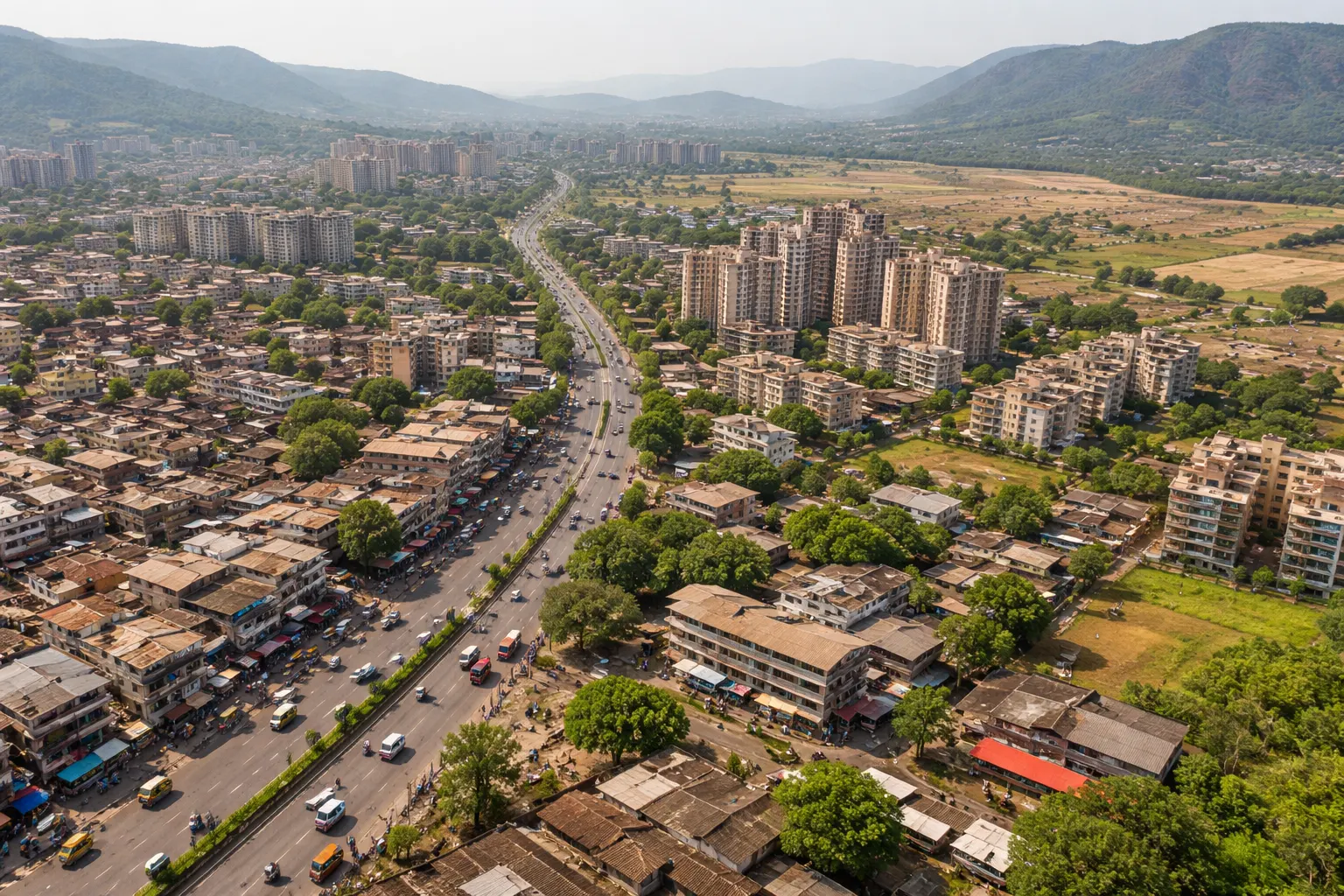 Panvel connectivity image showing rail and road-based movement logic