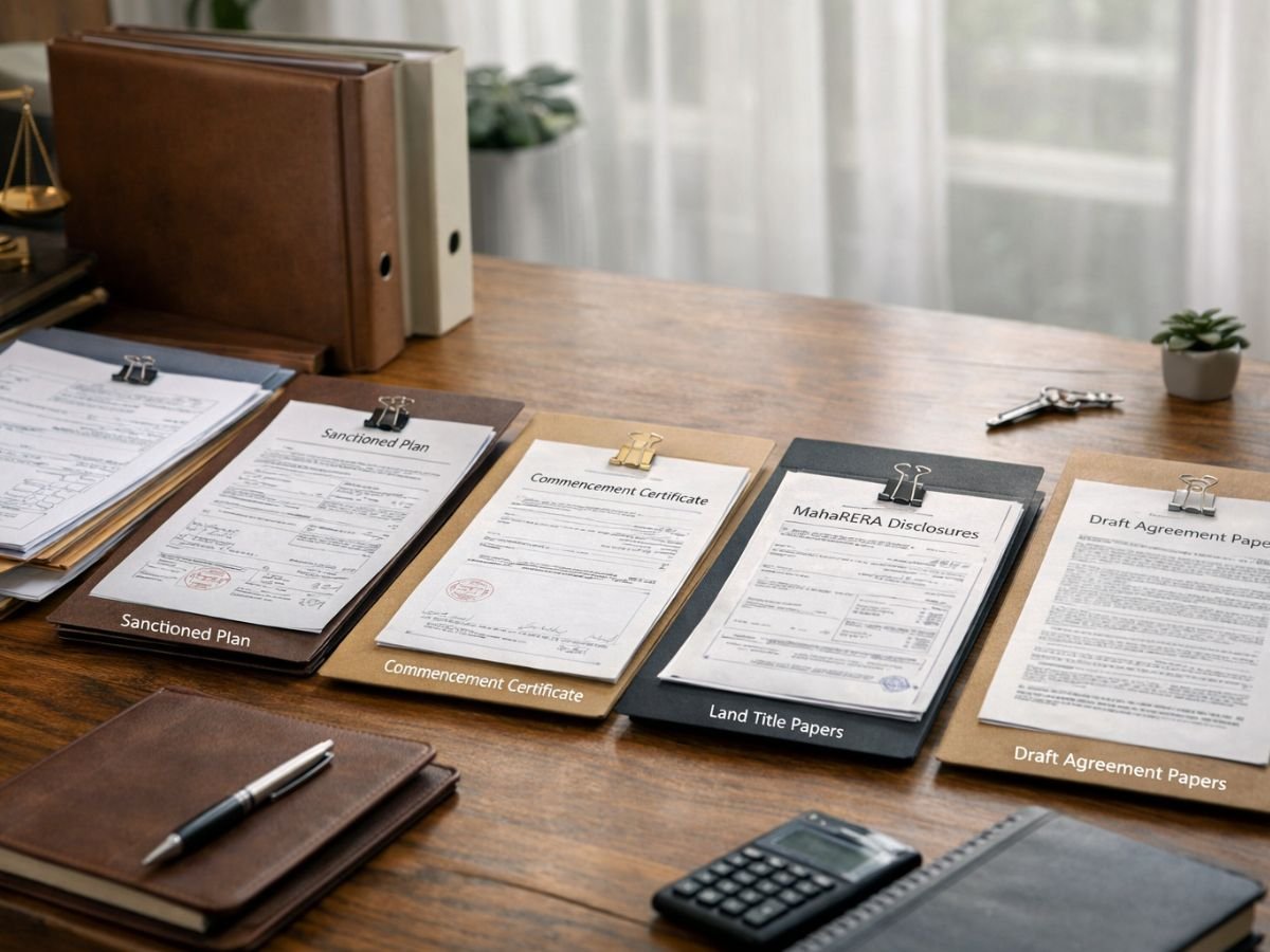 The five-document minimum a serious buyer should ask for before booking is visible in this image.