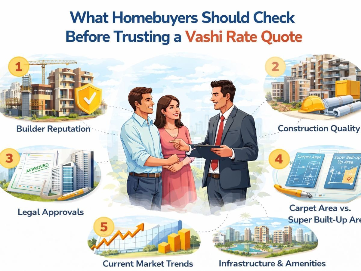 Vashi railway station and road connectivity showcasing strong transport infrastructure supporting property demand