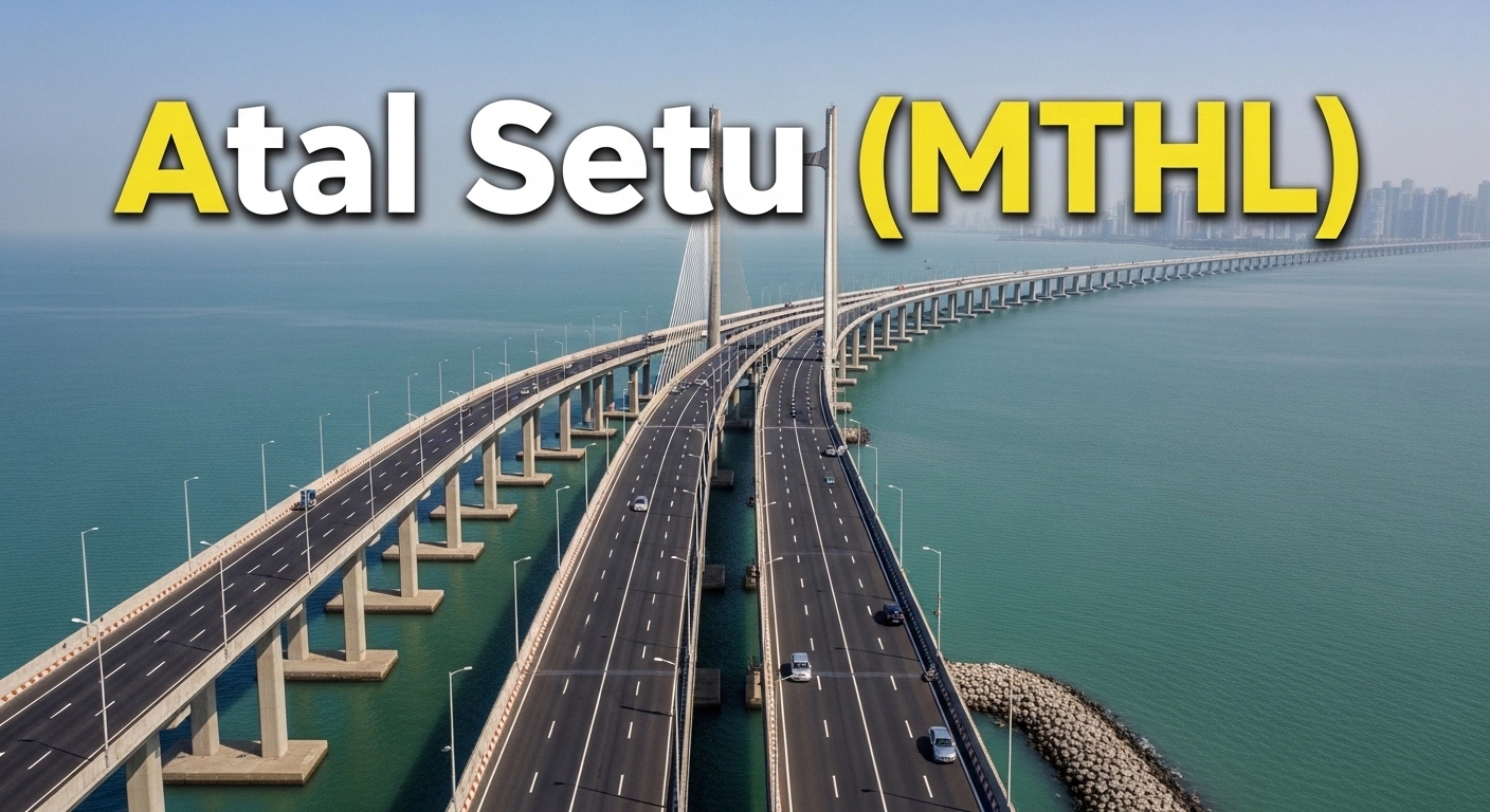 What is Atal Setu (MTHL) is visible in this image.