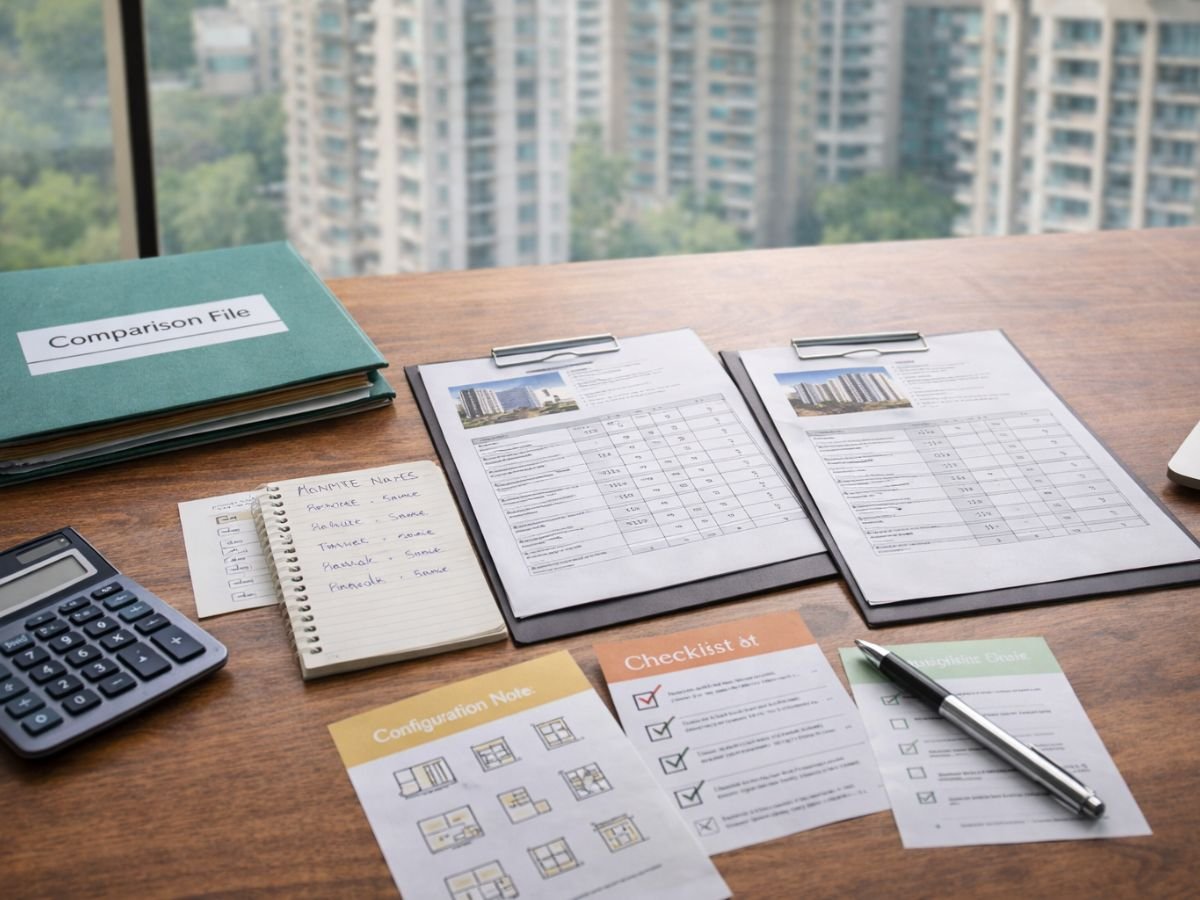 What should you verify before trusting any Tricity Realty project is visible in this image