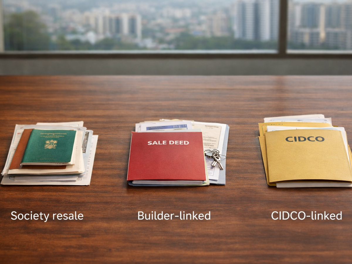 Which Navi Mumbai cases follow a different path is visible in this image.