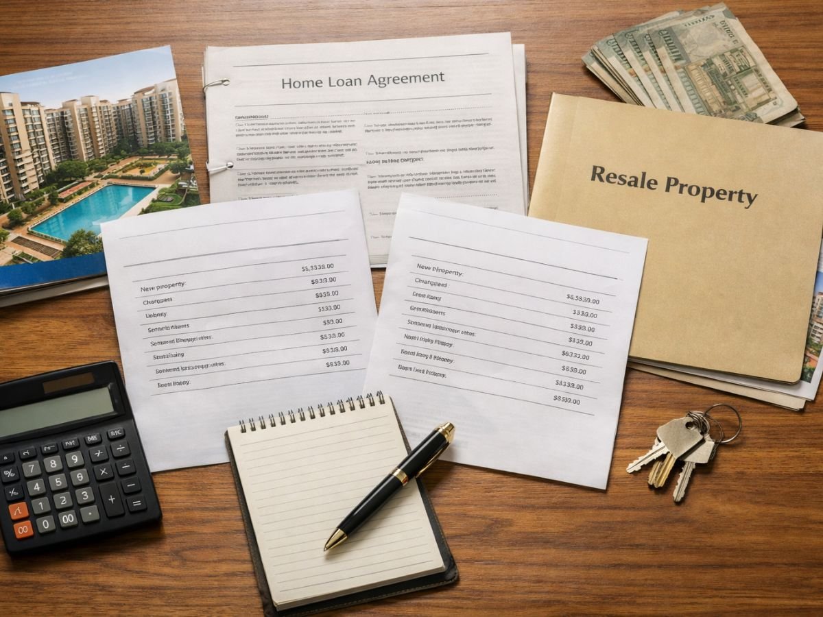 Why this comparison is different in Taloja than in more settled Navi Mumbai nodes is visible in this image.