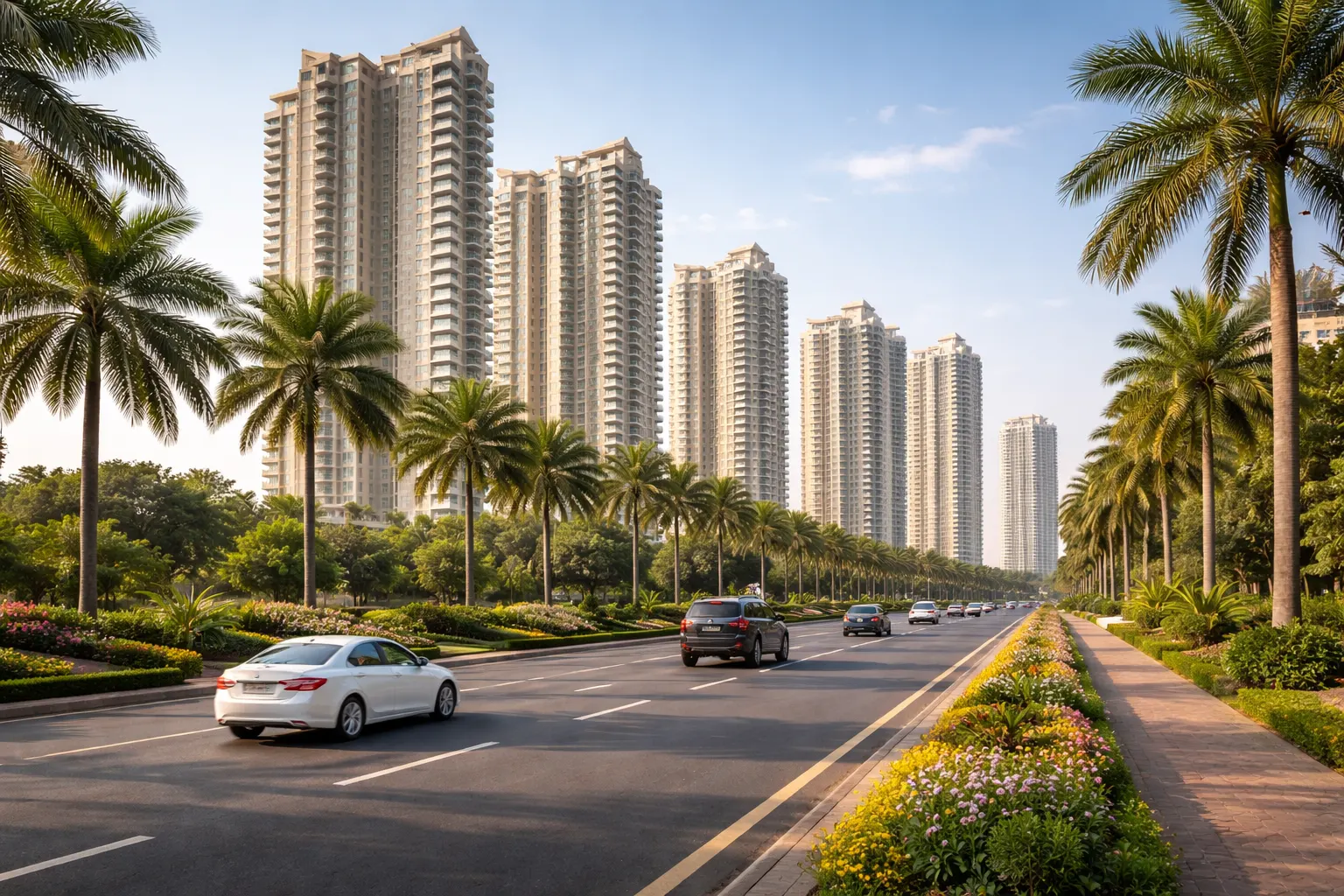 Rent vs buy decision concept with residential buildings in Nerul Navi Mumbai