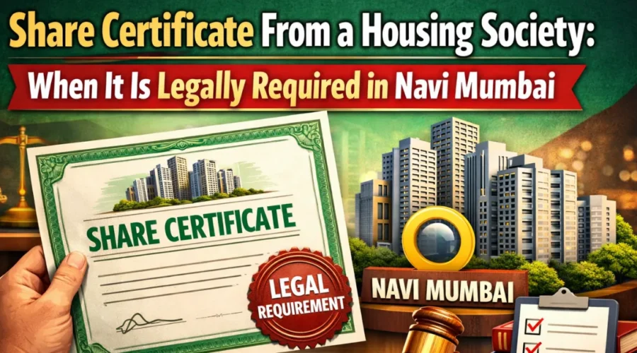 Share Certificate From a Housing Society: When It Is Legally Required in Navi Mumbai