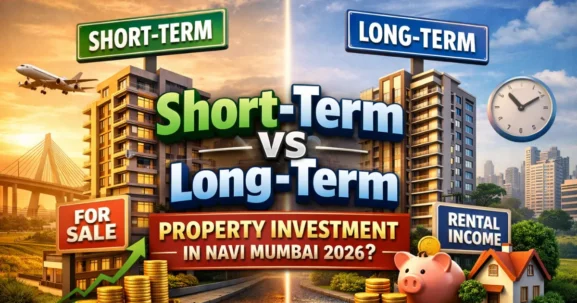 short term vs long term investment in navi mumbaii is visible in this image