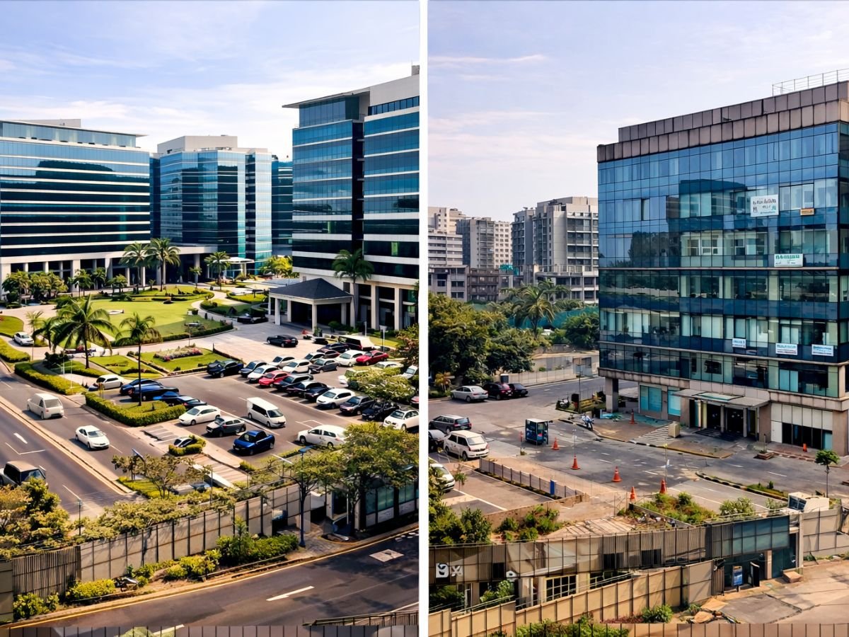 Airoli office rents are still competitive, but the real story is building quality, vacancy pockets, and demand depth is visible in this image.