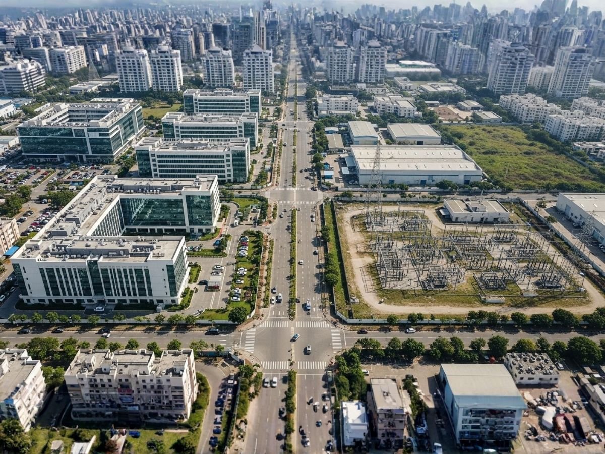 Airoli–Ghansoli Data Center and Tech-Industrial city view 1st image is visible in this image