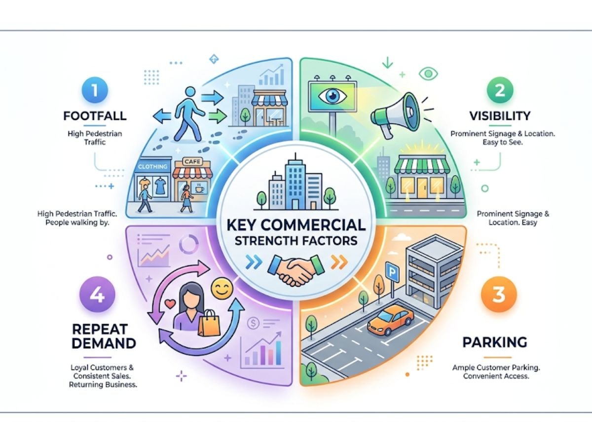 What makes one commercial pocket in Nerul stronger than another?