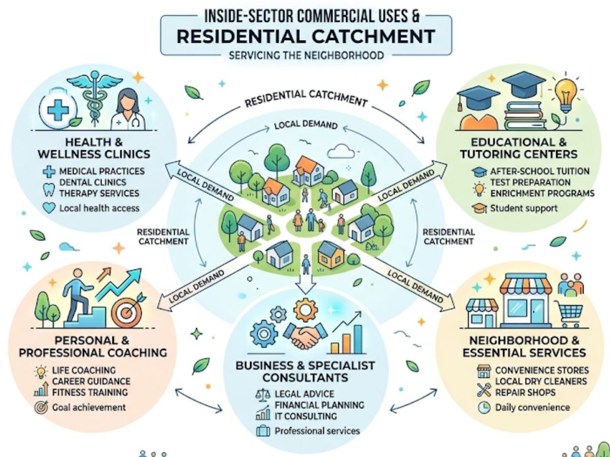 Which inside-sector commercial pockets in Nerul make more sense for practical self-use buyers?