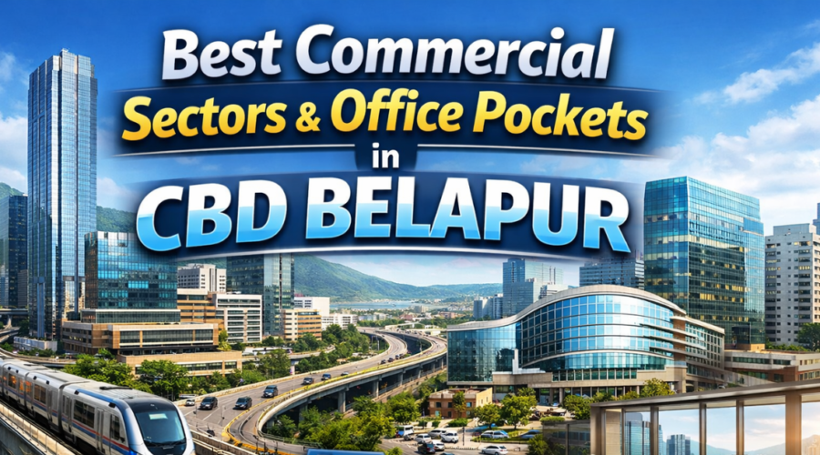 Best Commercial Sectors and Office Pockets in CBD Belapur for Offices, Leasing and Investment