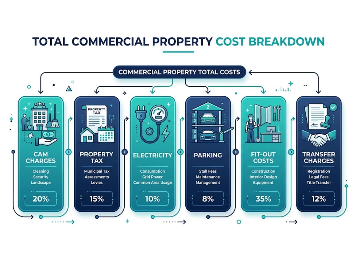 CAM Charges, Maintenance and Hidden Costs in Commercial Property in Navi Mumbai